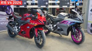 लो आ गई ब्लूटूथ कनेक्टिविटी और पहले से ज्यादा सपोर्ट लुक वाली, Yamaha R15 V4 बाइक